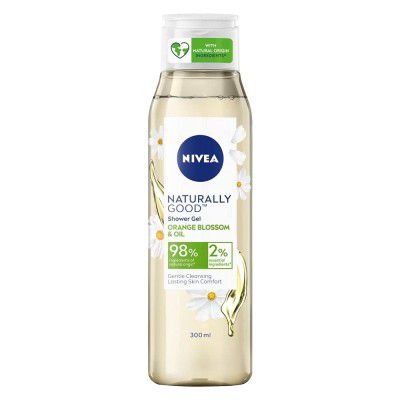 Nivea Naturally Good Body Wash, Orange Blossom & Oil Shower Gel -300 ml