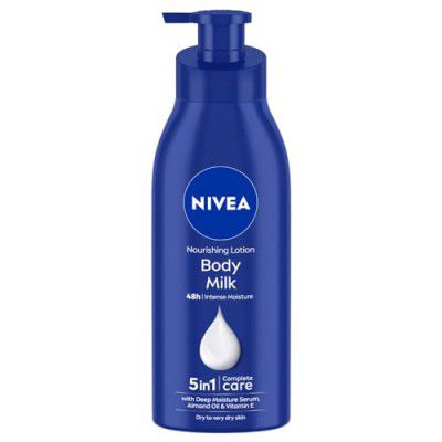 NIVEA Nourishing Body Milk 400ml Body Lotion | 48 H Moisturization | With 2X Almond Oil | Smooth and Healthy Looking Skin |For Very Dry Skin