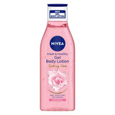 NIVEA Rose Water Gel Body lotion, Soothing 24H hydration , 200 ml