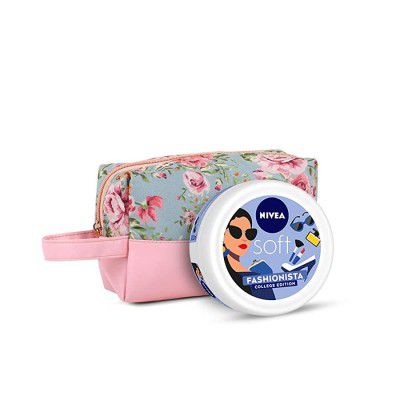 NIVEA Soft Fashionista College Edition Moisturizer for Face Hand & Body, Non Sticky Cream 300 ml