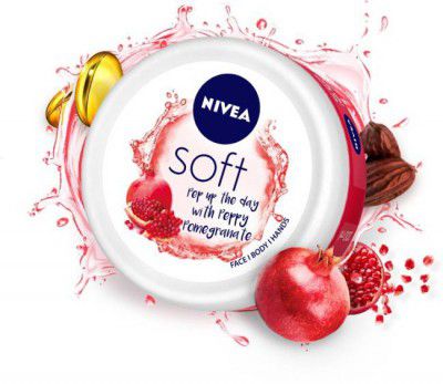 NIVEA Soft Light Moisturizer - Peppy Pomegranate (200 ml)