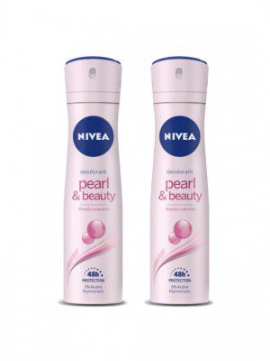 Nivea Women Set of 2 Pearl & Beauty Deo for Beautiful Underarms - 92 g Each