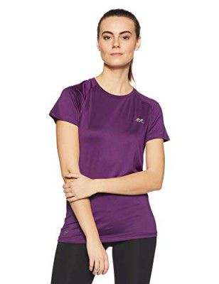 Nivia 2369-3 Hydra-4 Polyester Training Tee, Adult Medium (Purple)