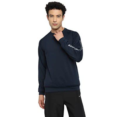 Nivia Sweatshirt-4 for Men (Navy Blue,XXL)