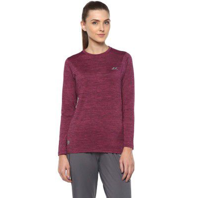 Nivia Women's Solid Slim Fit Hydra-1 Polyester Training Tee (2366-1 Fuchsia