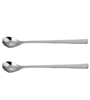 Nj Long Handle Iced Tea Spoon, Coffee Spoon, Ice Cream Spoon For Tall Glasses, Stainless Steel Cocktail Stirring Spoons, Soda Spoons, Bournvita/Horlicks Spoon, Milkshake Spoon: Set Of 2 - 20 Cm