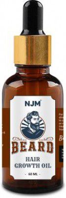 njm Beard Growth Oil,Thyme & Almond Oil For Strong & Smooth Beard Hair Oil(60 ml) Hair Oil  (60 ml)