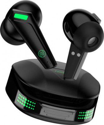 Noise Buds Combat Z with 50 Hours Playtime, Ultra-low Latency(35ms), Quad Mic ENC Bluetooth Headset (Stealth Black, True Wireless)