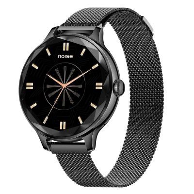 Noise Diva Smartwatch with Diamond Cut dial, Glossy Metallic Finish, AMOLED Display, Smart Watch