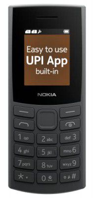 Nokia 106 4G Keypad Phone with 4G, Built-in UPI Payments App | Charcoal