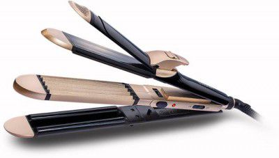 NOVA 4 in 1 NHS 804 Hair Straightener  (Black, Gold)