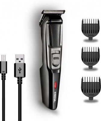 NOVA NHT 1074 USB Trimmer 30 min Runtime 4 Length Settings  (Black, Silver)