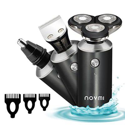 Noymi 3 in 1 Shaver | Nose Trimmer | Beard Trimmer for men with Waterproof IPX7 technology (Nose Trimmer + Shaver)