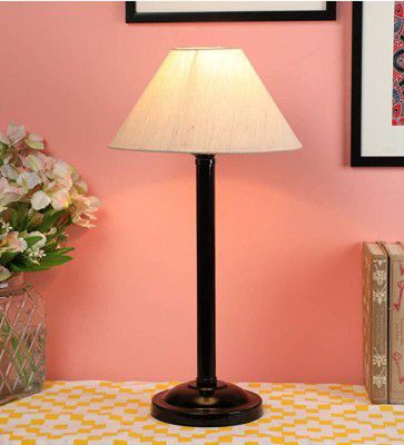 tu casa Ntu-126 Off White Cotton Shade Table Lamp with Metal Base Holder Type E-27