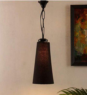 Ntu-244 black cotton hanging light by tu casa holder type-b-22 (bulb not included)