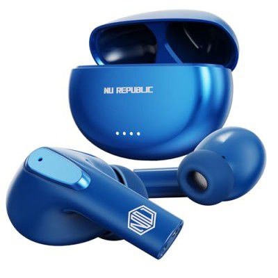 Nu Republic Earphone Epic X3 Earbud Bluetooth Wireless TWS with X-Bass® Technology - Blue