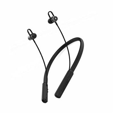 NUMBER Neck Se Wireless Neckband Micro Woofer Magnetic Buds Type C Fast Charging with Dual Pairing Bluetooth Headset,in-Ear