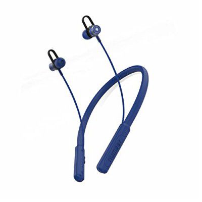 NUMBER Neck Se Wireless Neckband Micro Woofer Magnetic Buds Type C Fast Charging with Dual Pairing Bluetooth Headset,in-Ear