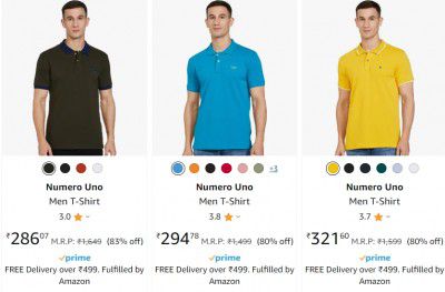 Numero Uno Men T-Shirt Uptom 85% Off