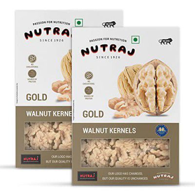 Nutraj Gold Walnut Kernels 500 grams| Pure Without Shell Walnut Kernels | Akhrot Giri Dry Fruit| Perfect for snacking | Brain Food | Raw Akhroth Giri| Pack (2 x 250g)