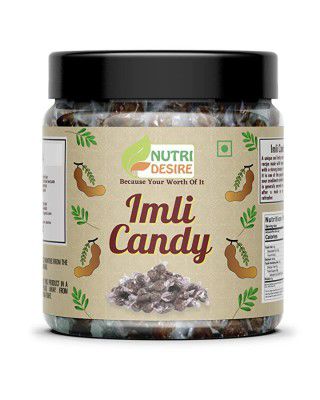 Nutri Desire Imli Candy Khatti Methi Imli 250 gms Chulbuli Imli Tamarind Twist Candy Tamarind Candy [Jar pack]