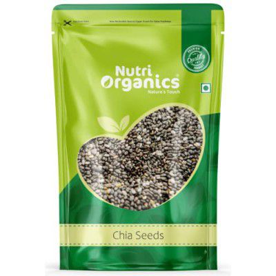 Nutri Organics Chia Seeds for Weight Loss 500gm Omega 3 Rich Raw Chia Seed 500 gram