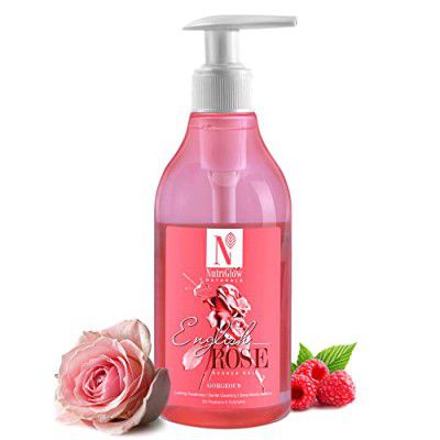 NutriGlow NATURAL'S English Rose Shower Gel Mulberry Extract, 300 ml