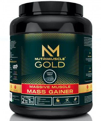 NUTRIMUSCLE MASSIVE GOLD MUSCLE MASS GAINER - 2.5 LBS - 1.134 KGS - CHOCO TREAT