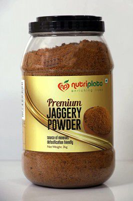 Nutriplato Jaggery Powder Premium Jar, 3 Kg