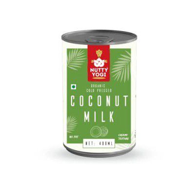 Nutty Yogi Organic Cold Pressed Coconut Milk High Fat 400 ml Tin