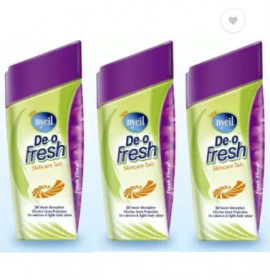 NYCIL Deo Fresh Skin Care Talc Powder - (3 x 100 g)