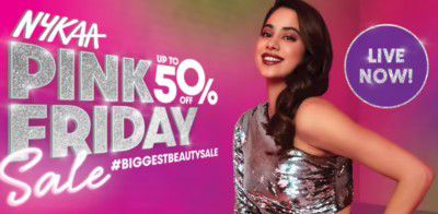 Nykaa Pink Friday Sale upto 50% off + 10% off via HDFC EMI