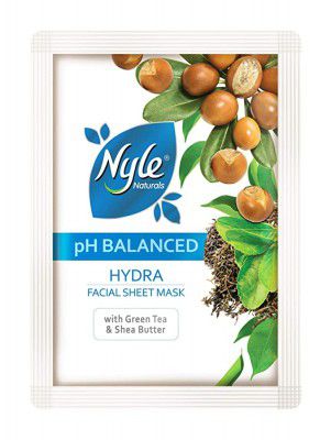 Nyle Hydrating Green Tea & Shea Butter Sheet Mask, 25 ml