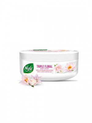 Nyle NaturalsTriple Floral Body Cream for Long Lasting Moisturization - 450 ml