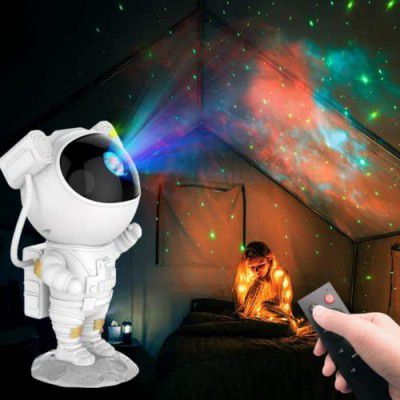 NYRWANA Astronaut Galaxy Projector, Galaxy Projector, Astronaut Projector, Space Projector, Night Lamp for Kids, Birthday Gifts, Star Projector Night Light, LED - Astronaut Projector (White)