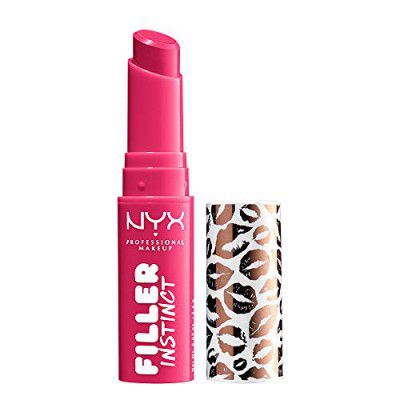 NYX PROFESSIONAL MAKEUP Filler Instinct Plumping Lip Color, Lip Balm - Juicy Pout (Cherry Red)