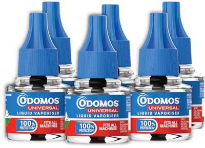 Odomos Universal Liquid Vaporiser – Pack of 6, 45mlx6 | Protection| Fits all machines