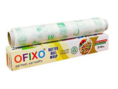 OFIXO Food WRAP Multipurpose Food Wrapping Paper | 20 Meter | Perfect Premium Food Wrapping Paper for Cooking, Baking, Packing and Serving Foods (Pack of 1)