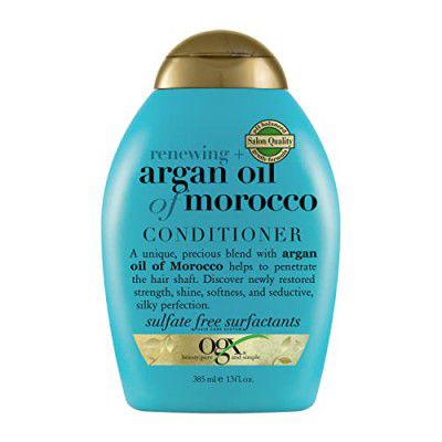 OGX Renewing + Argan Oil of Morocco Hydrating Hair Conditioner, Cold-Pressed Argan Oil to Help Moisturize, Soften & Strengthen Hair, 385ml