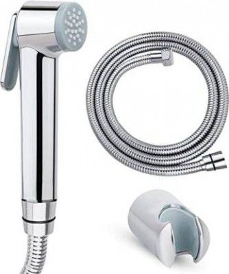 Oleanna Prime ABS Health Faucet with SS-304 Grade 1 Mtr Flexible Tube/Wall Hook Health Faucet  (Wall Mount Installation Type)