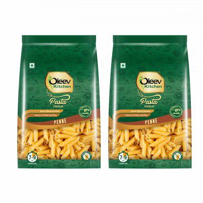 Oleev Kitchen Penne Pasta (0% Maida) | Durum Wheat | Buy 1 Get 1 Free | 800g (400g x 2)