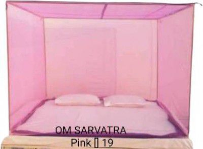 OM SARVASWA ENTERPRISE Polyester Adults Washable MACHAR [] PINK 01 Mosquito Net