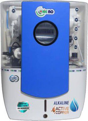 ONE RO Copper + Alkaline Premium RO Water Purifier High TDS 3000 Membrane 12 L RO + UV + UF + TDS Water Purifier  