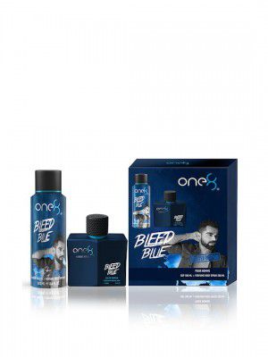 One8 By Virat Kohli Set of Bleed Blue Eau de Parfum & Body Spray