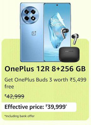 OnePlus 12R @ ₹39,999 during Prime Day Sale