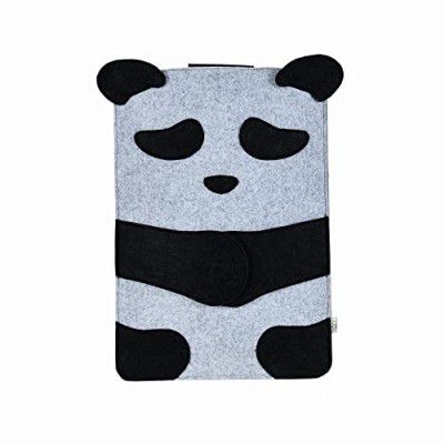 OON Felt Laptop Sleeve - Panda-13 Inch Pearl White Grey