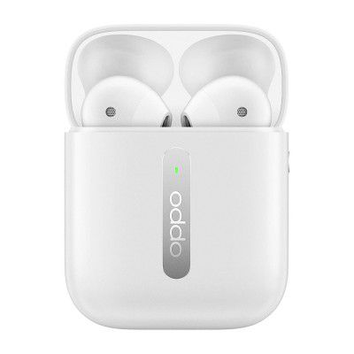 Oppo Enco Free ETI02 True Wireless Earbud with Noise Cancellation, Secure Fit, Dual Microphone White