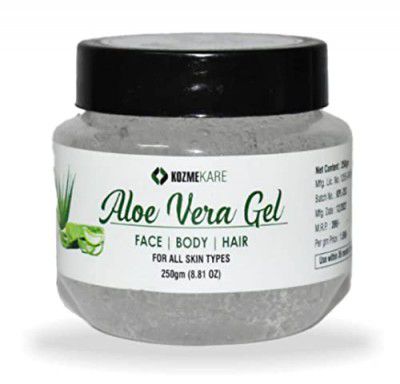 Organic 99% Pure Aloe Vera Gel for face, skin & hair - 250gram I Natural elixir for glowing skin I (Paraben Free)