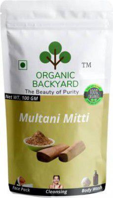 Organic Backyard 100% Natural Multani Mitti Powder for Face Care  (100 g)