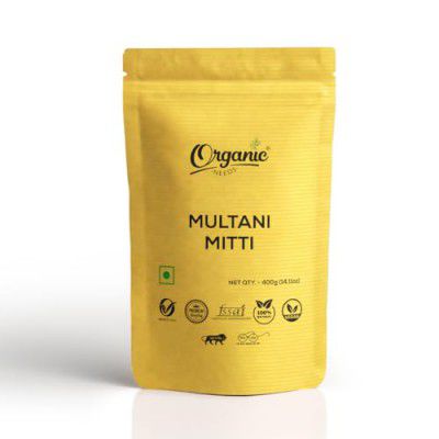 Organic needs Multani Mitti Powder (400 Grams, Pack of 2) | multani mitti powder for face pack | multani mitti face pack | facepacks women | face powder for men | Fuller's Earth | Bentonite Clay.